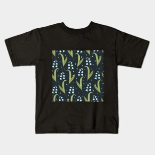 Lilies of the valley spring pattern Kids T-Shirt